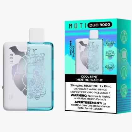 Moti Duo 9000 Puffs Disposable Vape – Cool Mint