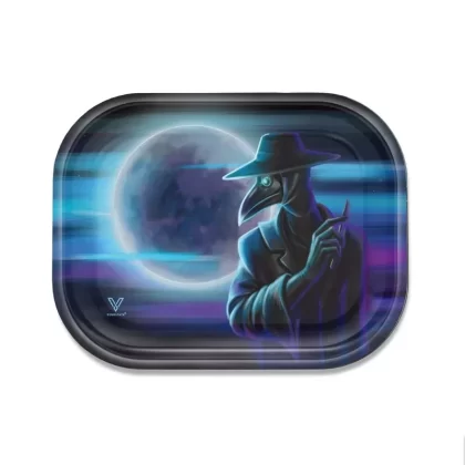 V Syndicate Dark Traveler Metal Rolling Tray – 10.5in - Length#11 Inches>7 Inches
