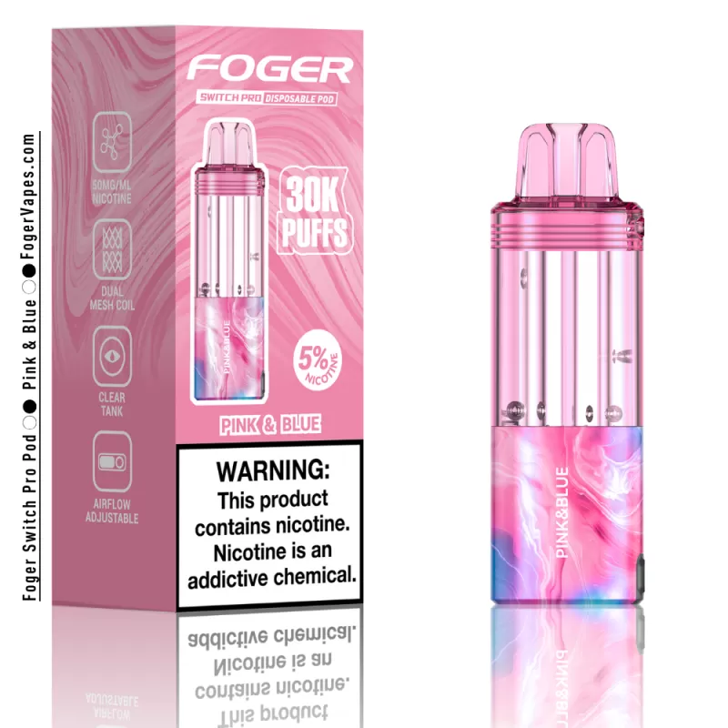 Pink & Blue – Foger Switch Pro Pod | 30K Puffs - Image 3