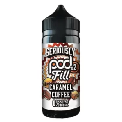 Seriously Pod Fill Caramel Coffee 100ml Short Fill E Liquid - Vapourdays Co