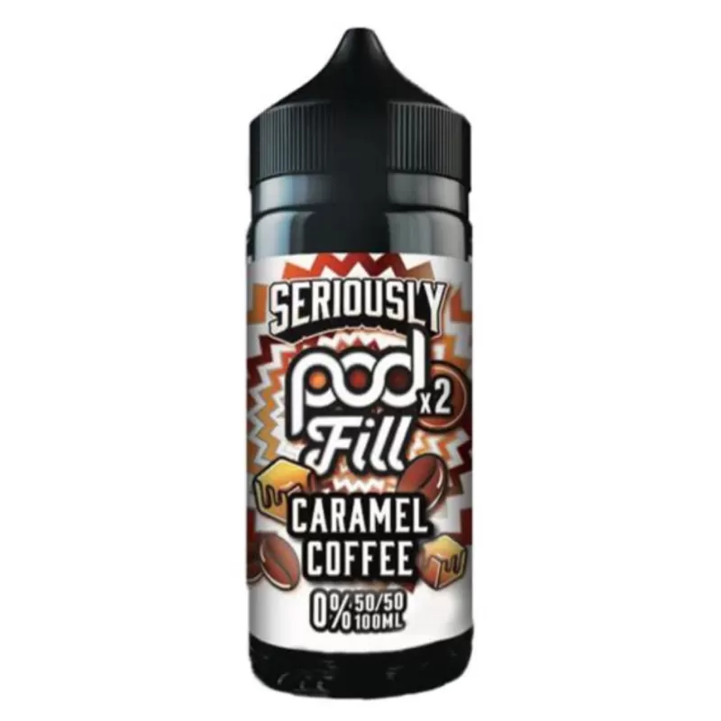 Seriously Pod Fill Caramel Coffee 100ml Short Fill E Liquid - Vapourdays Co