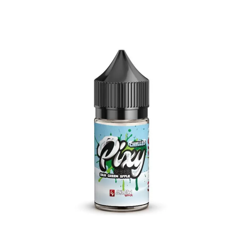 Pixy CHILLED TFN Salt Premium E-Liquid 30ml - Sour Green Apple CHILLED / 50mg - Vapeciga - Image 2