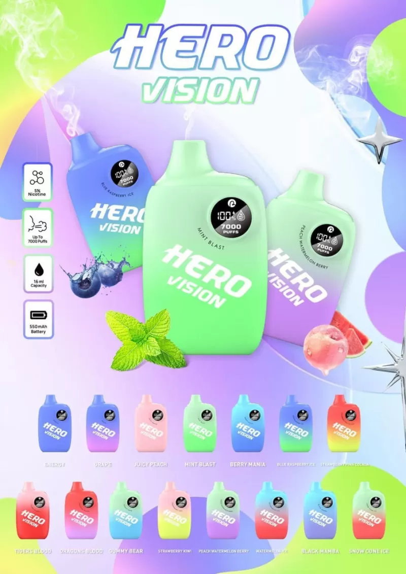 Hero Vision 7000 - Green Apple Blast (WHT Series) - Image 2