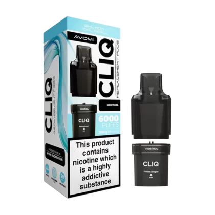 Menthol Avomi Cliq 6000 Refill Pack - Vapeshop Co