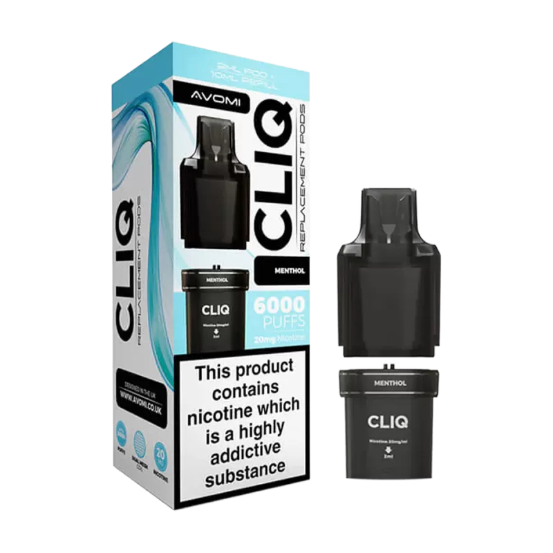 Menthol Avomi Cliq 6000 Refill Pack - Vapeshop Co