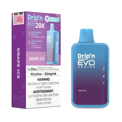 Drip’n EVO 28K Grape Ice Disposable Vape