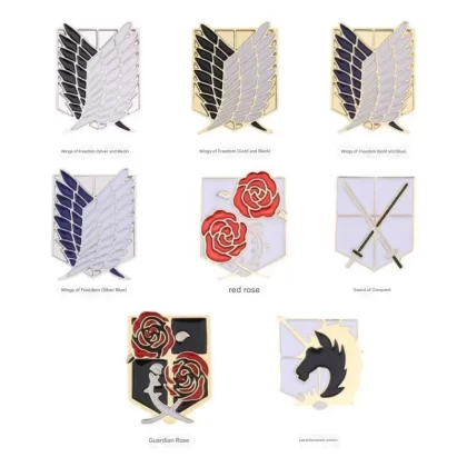 Attack on Titan Wings of Freedom Brooch - Survey Corps Metal Badge Pin