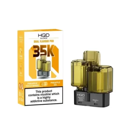 HQD Glow Air 35K Prefilled Pod Pineapple Peach Mango / Pineapple Ice - Nicotine Strength#20mg
