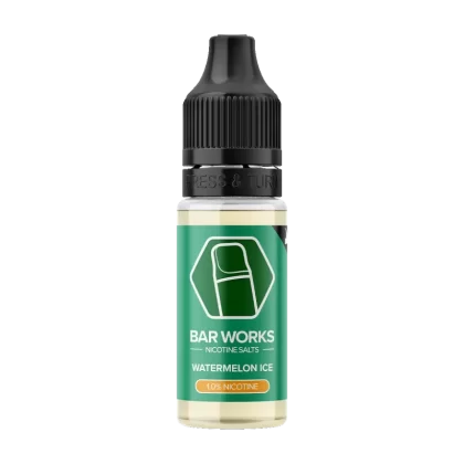 Watermelon Ice Nic Salt by Bar Works - 10ml - 10mg - Vape Product (E22476)