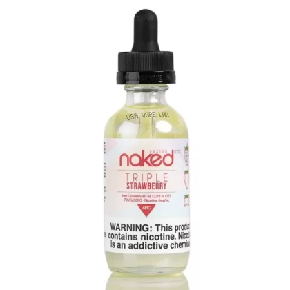Naked 100 Fusion – Triple Strawberry – 60ml – (3 , 6 mg) - Vape Product, Vape Product
