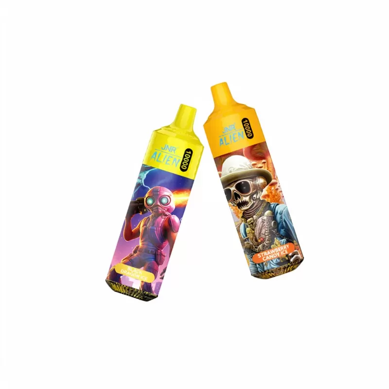 JNR Alien Tornado 10K Rechargeable Disposable Vape - Black Dragon Ice, Blue Razz Cherry; 2-nicotine (750EA7)
