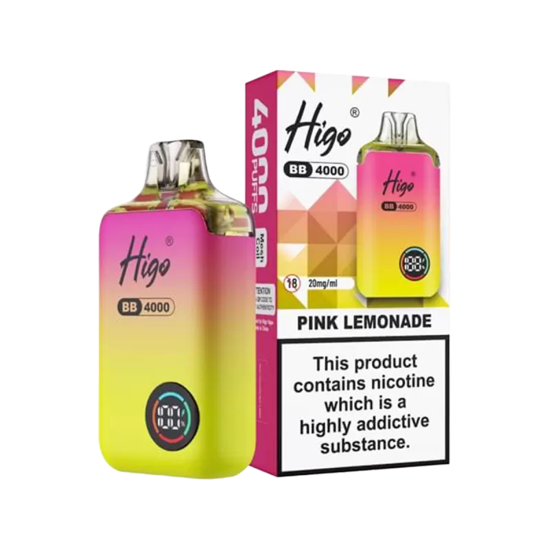 Higo BB 4000 Vape Kit - Cherry Ice - Vapeshop Co - Image 3