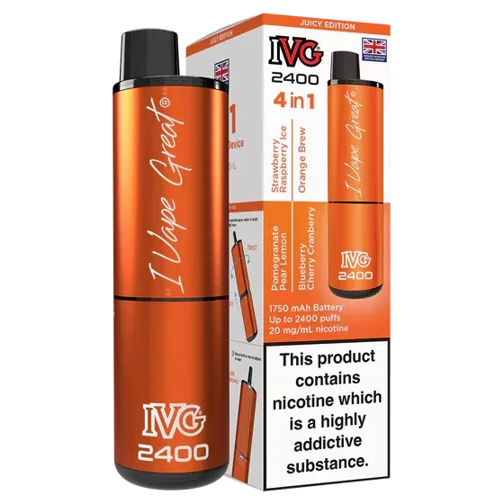 IVG 2400 Rechargeable Vape Juicy Edition - Strength#20mg (0AB520)