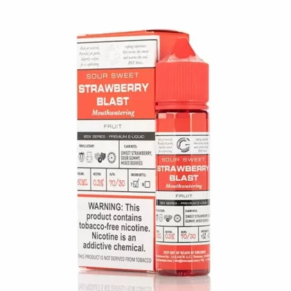 Strawberry Blast Glas Basix 60ml Buy E-Liquid Online