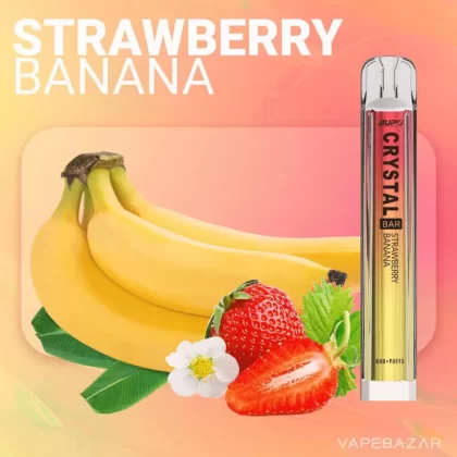 Aupo Crystal Bar – Strawberry Banana - Aupo / 20mg/ml / ca. 600
