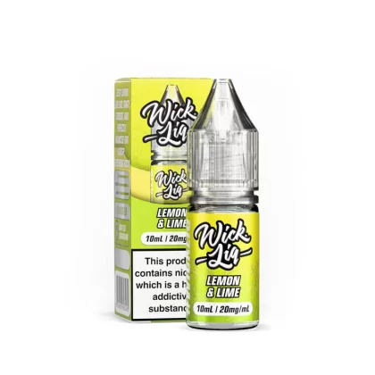 Wick Liq Bar Juice Lemon & Lime 10ml Nic Salts E-Liquid - 20mg
