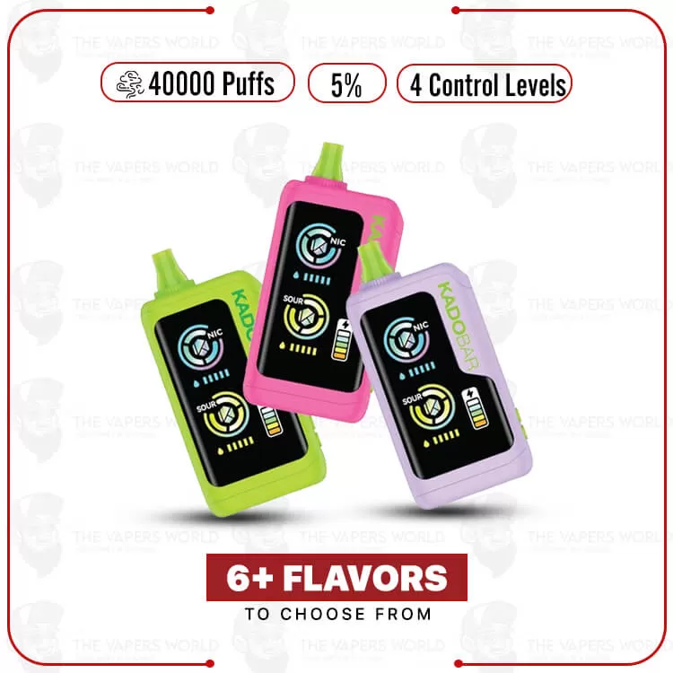Kado Bar NI40K Sour-Nic Control Disposable - Thevapersworld