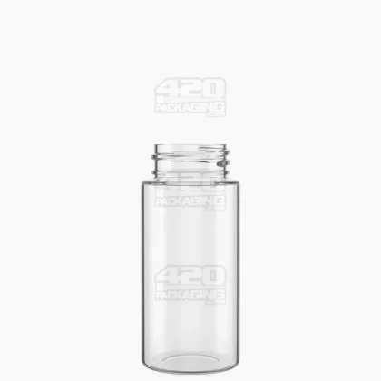 Wide Mouth Straight Sided Clear Plastic Jars for Pre-Rolls | 28mm – 2oz – 250 Count