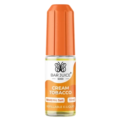 Bar Juice 5000 Cream Tobacco Nic Salt Vape Juice 10ml - Strength#10mg>20mg