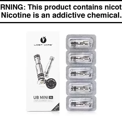 LOST VAPE UB MINI REPLACEMENT COILS (5-PACK) - Vapejuice