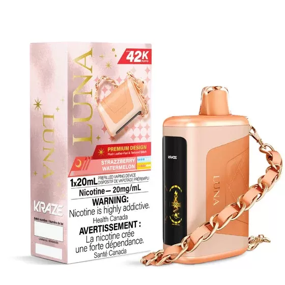 Kraze Luna Disposable Vape – 42K Puffs – Stazzberry Watermelon