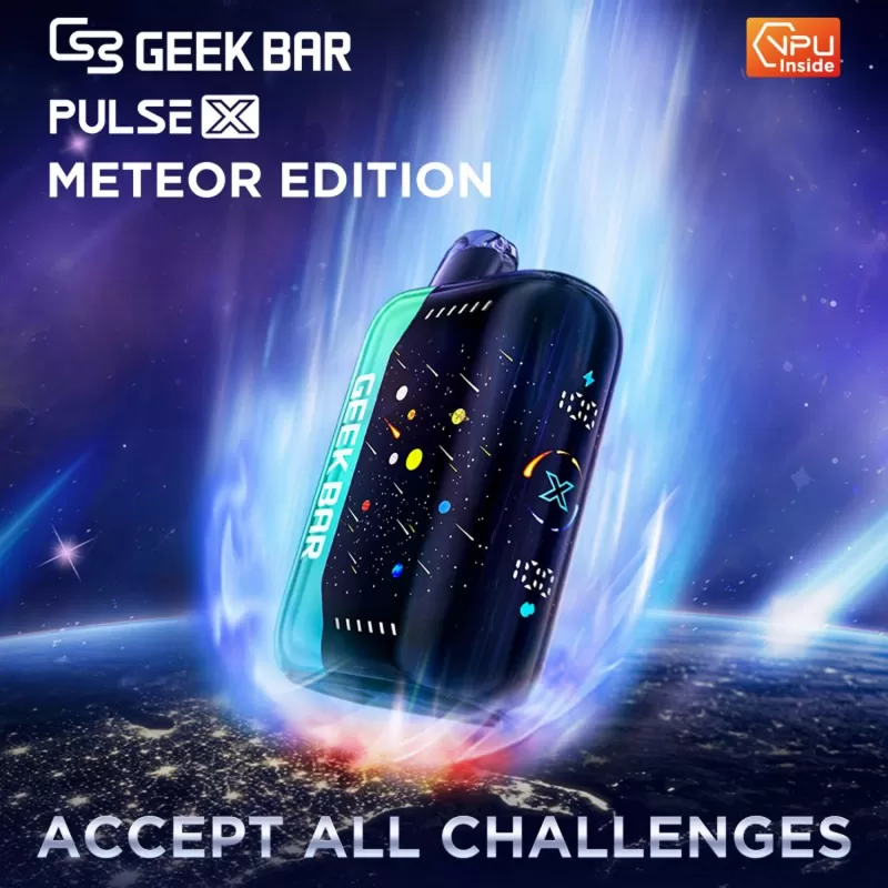 Geek Bar Pulse X 25K Puff "METEOR EDITION" Rechargeable Disposable Device – 25000 Puffs - Orange Dragon