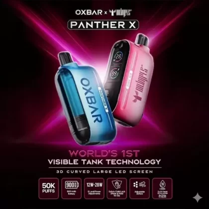 Dr Vapes Oxbar Panther X 50k Puffs Disposable 20mg - BERRIES ICE, BLACK 2.0