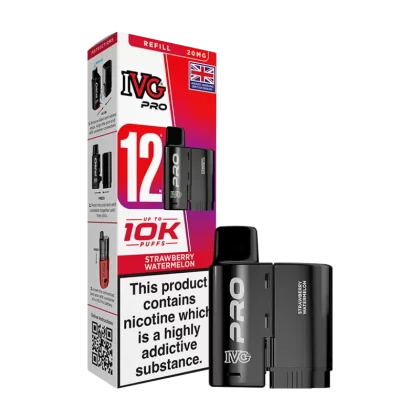 Strawberry Watermelon IVG Pro 12 Refill Pack - Ecigwizard