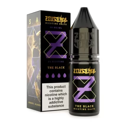 The Black Nic Salt E-Liquid by Zeus Juice (10ml) - 20mg