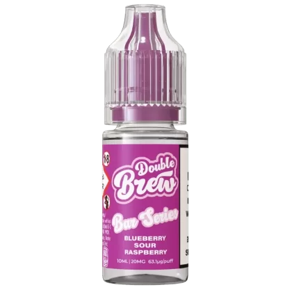 OHM BREW DOUBLE BREW BLUEBERRY & RASPBERRY 10ML NIC SALT E-LIQUID - Strength#5MG>10MG>20MG