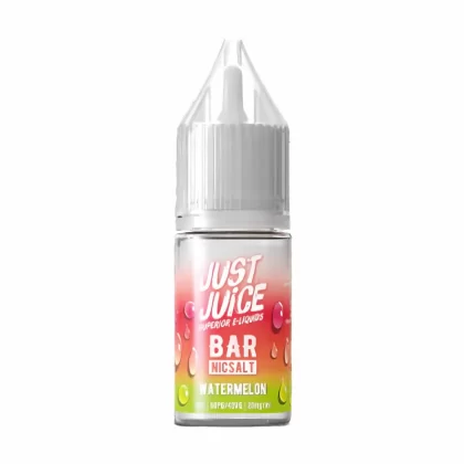 Just Juice Bar Watermelon Nic Salt Vape Juice - 10 Pack - Strength