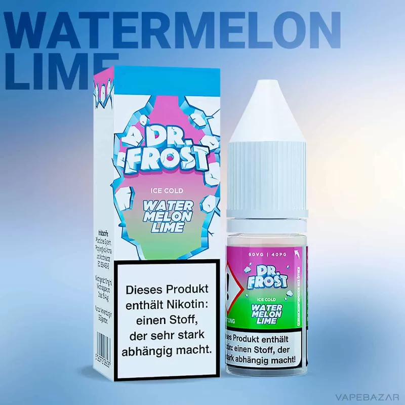 Dr. Frost Ice Cold – Nic Salt -Watermelon Lime - 10mg/ml, 20mg/ml; Limette, Wassermelone - Image 2
