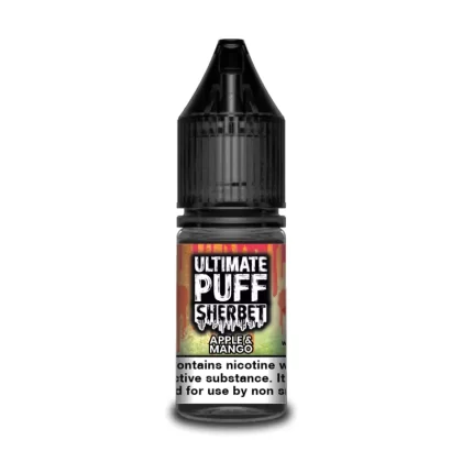Ultimate Puff Sherbet Apple and Mango 10ml Vape Juice - 10 Pack - Strength 3mg