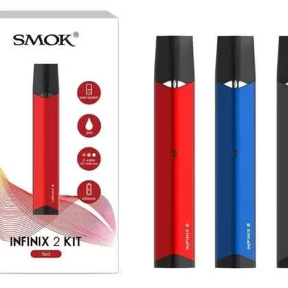 SMOK Infinix 2 Pod Kit – 450mAh - Color#GUN METAL>RED>BLUE