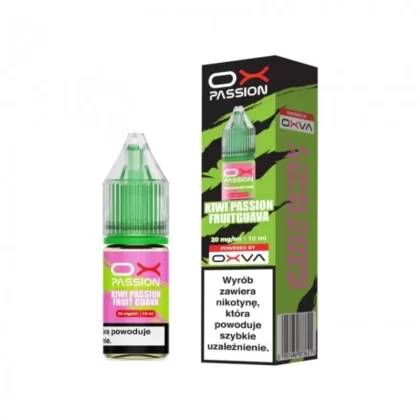 Liquid OXVA OX Passion Salt 10ml 20mg Kiwi Passion Fruit Guava