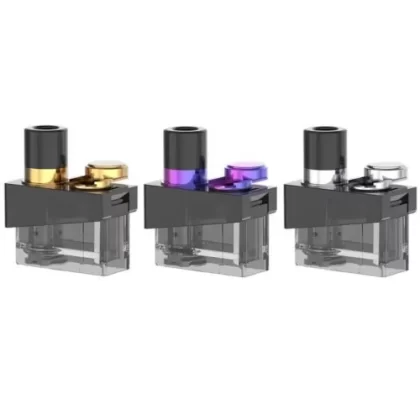 SMOK Trinity Alpha Replacement Pods - Stainless (Empty Pod), Gold (C1C34D)