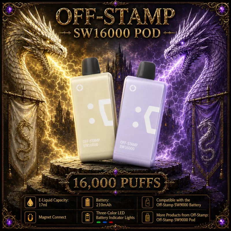 Off-Stamp SW16000 Pod - Peach + - Vapeciga