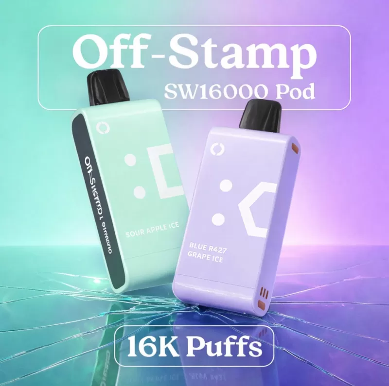 Off-Stamp SW16000 Pod - Peach + - Vapeciga - Image 2