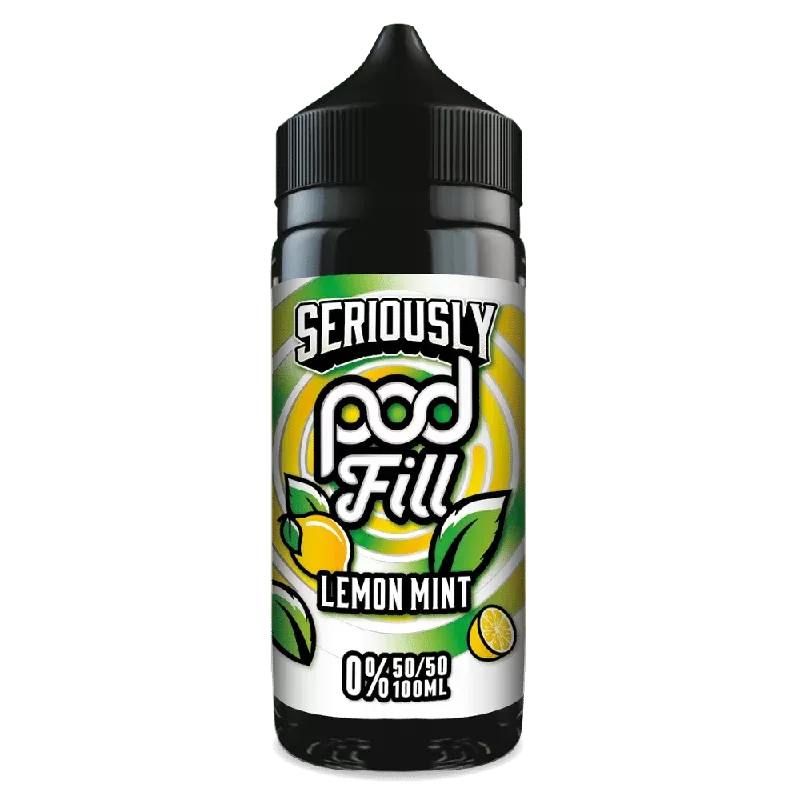 Doozy Pod Fill 100ml E-Liquid Shortfill Lemon Mint - Vape Product