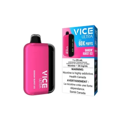 Vice Ultra 60K Disposable Vape – Bangin’ Burst Ice - Eliquidsupply