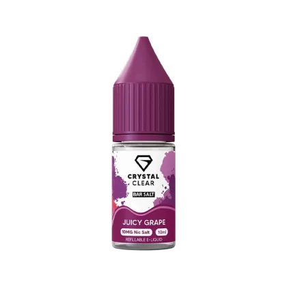 Crystal Clear Bar Salts Juicy Grape Nic Salt Vape Juice
