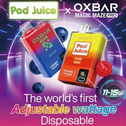 Pod Juice x OXBAR Magic Maze Pro 10K Disposable Device – 10,000 Puffs - Blue Razz