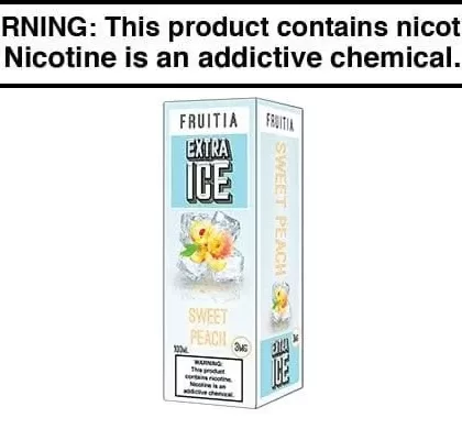 SWEET PEACH BY FRUITIA EXTRA ICE 100ML - Vapejuice