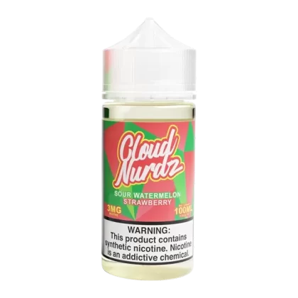 Sour Watermelon Strawberry Cloud Nurdz eJuice - Customer Group#VAP~Nicotine#3mg>6mg~Size#Single