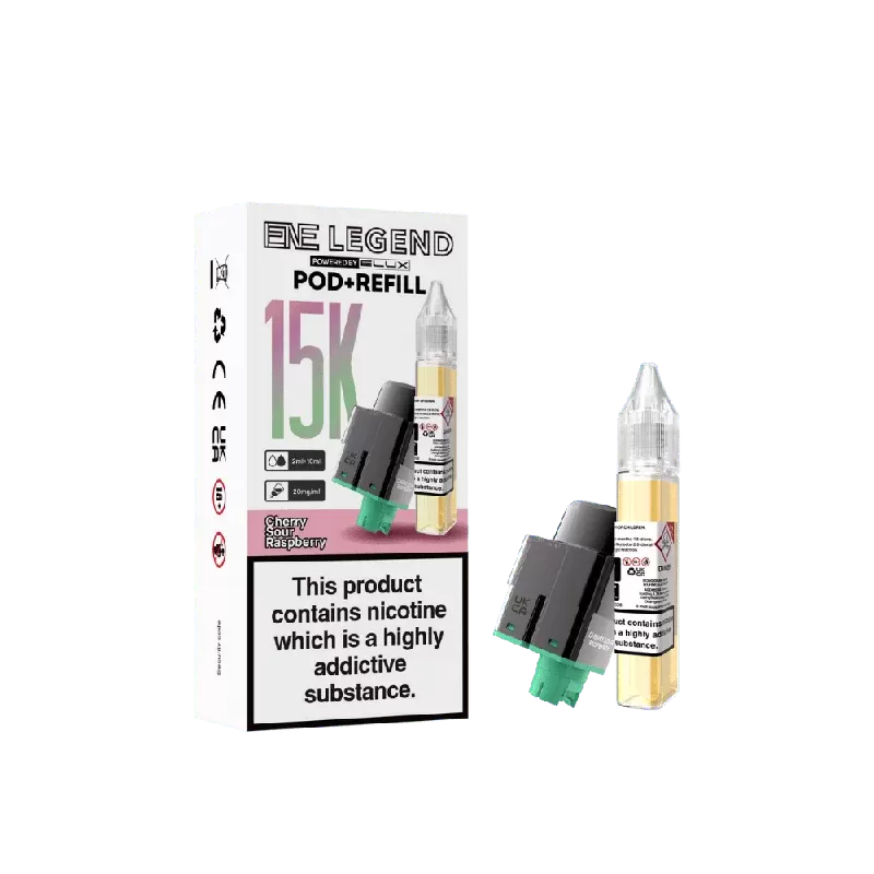 Elux ENE Legend 15k Prefilled Pod Cherry Sour Raspberry - Nicotine Strength#20mg (612AF1)