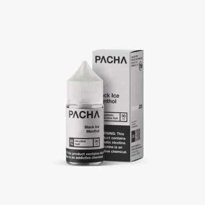 Black ICE Menthol SALT – Pachamama – 30mL – Throat-Icing Salt Nic