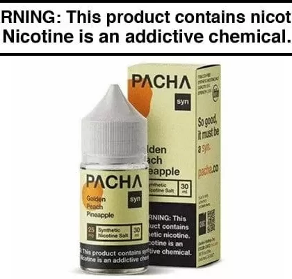 GOLDEN PEACH PINEAPPLE BY PACHAMAMA SALTS 30ML - Vapejuice