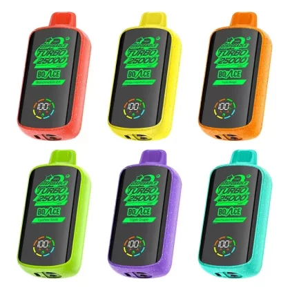 Bounce Turbo 25000 Disposable Vape (20ml, 5%) - Flavor#Blue Raz>Orange Grapefruit Lemon>Kiwi Passion Fruit Guava>Lemon Cola>Strawberry Kiwi>Triple Mango>Lychee Soda>Triple Grape>Mango Peach>