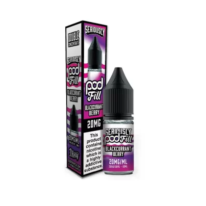 Blackcurrant Berry Nic Salt E-Liquid by Seriously Pod Fill - 20 mg - High Strength