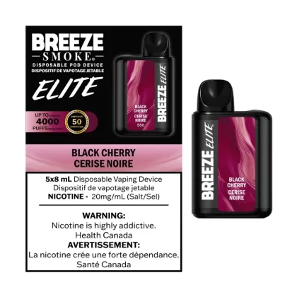 Breeze Elite Disposable Vape – Black Cherry – 4000 Puffs
